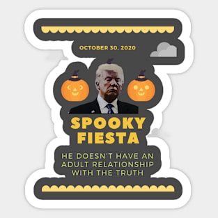 Spooky Fiesta (Trump Halloween) Sticker